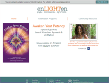 Tablet Screenshot of enlightenwithkim.com